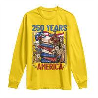 250 Years American Anniversary Long Sleeve Shirt Patriotic Book Reader 4th of July