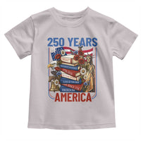 250 Years American Anniversary Toddler T Shirt Patriotic Book Reader 4th of July