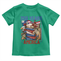 250 Years American Anniversary Toddler T Shirt Patriotic Book Reader 4th of July