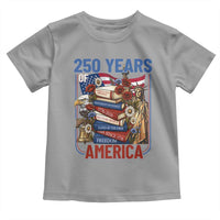 250 Years American Anniversary Toddler T Shirt Patriotic Book Reader 4th of July