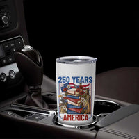 250 Years American Anniversary Tumbler Cup Patriotic Book Reader 4th of July