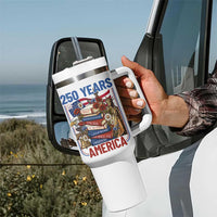 250 Years American Anniversary Tumbler With Handle Patriotic Book Reader 4th of July