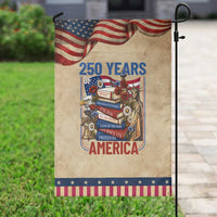 250 Years American Anniversary Patriotic Garden Flag Patriotic Book Reader 4th of July