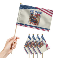 250 Years American Anniversary Patriotic Handheld Flag Book Reader 4th of July