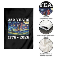 250th America Anniversary Garden Flag Starry Night Patriotic Eagle Liberty Bell American Flag