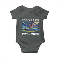 250th America Anniversary Baby Onesie Starry Night Patriotic Eagle Liberty Bell American Flag