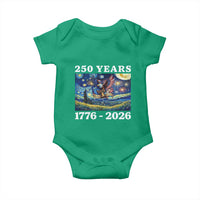 250th America Anniversary Baby Onesie Starry Night Patriotic Eagle Liberty Bell American Flag