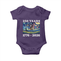 250th America Anniversary Baby Onesie Starry Night Patriotic Eagle Liberty Bell American Flag