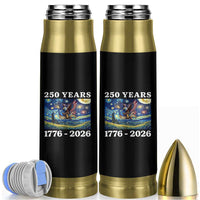 250th America Anniversary Bullet Tumbler Starry Night Patriotic Eagle Liberty Bell American Flag