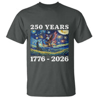250th America Anniversary T Shirt Starry Night Patriotic Eagle Liberty Bell American Flag