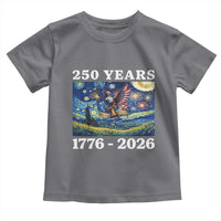 250th America Anniversary Toddler T Shirt Starry Night Patriotic Eagle Liberty Bell American Flag