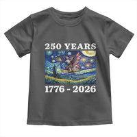 250th America Anniversary Toddler T Shirt Starry Night Patriotic Eagle Liberty Bell American Flag