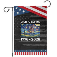 250th America Anniversary Patriotic Garden Flag Starry Night Patriotic Eagle Liberty Bell American Flag