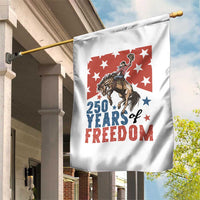 American Rodeo 250th Anniversary Garden Flag Western Cowboy Patriotic Fourth of July