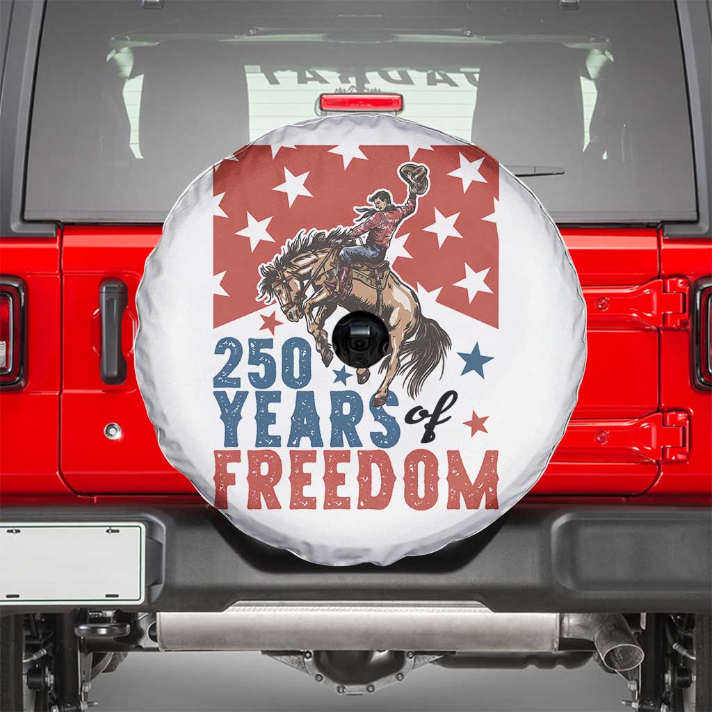 American Rodeo 250th Anniversary Spare Tire Cover Western Cowboy Patriotic Fourth of July
