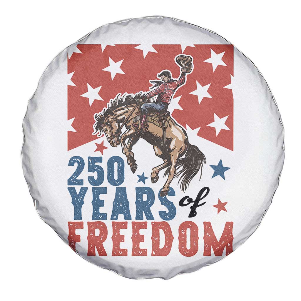 American Rodeo 250th Anniversary Spare Tire Cover Western Cowboy Patriotic Fourth of July