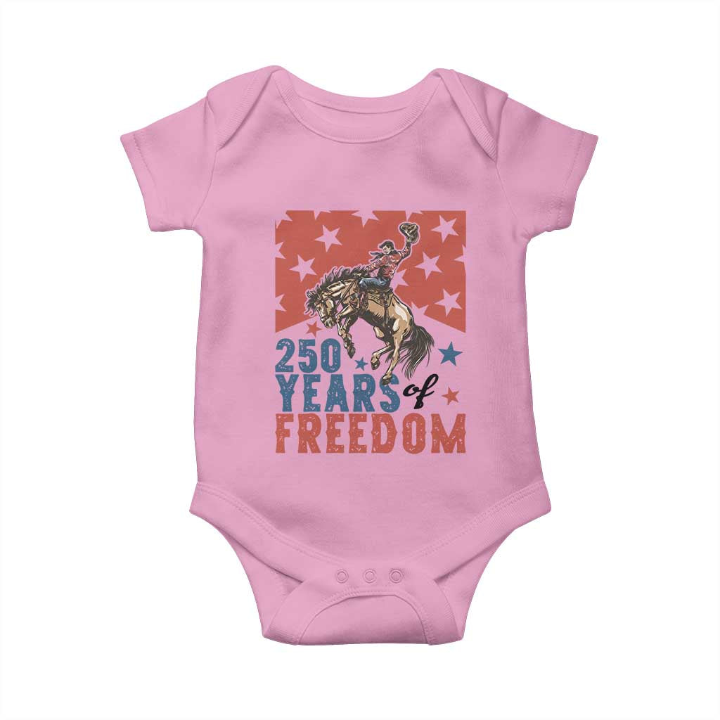 American Rodeo 250th Anniversary Baby Onesie Western Cowboy Patriotic Fourth of July