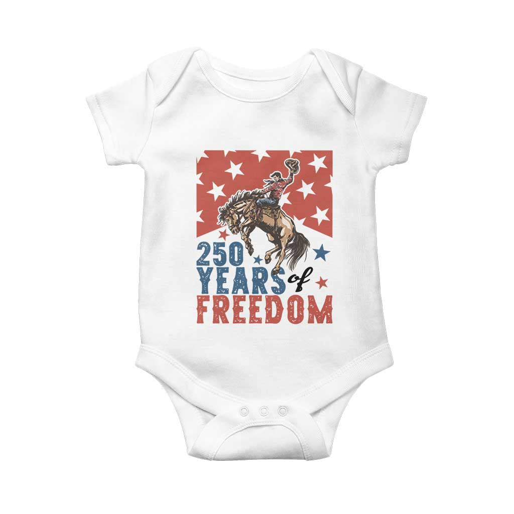 American Rodeo 250th Anniversary Baby Onesie Western Cowboy Patriotic Fourth of July
