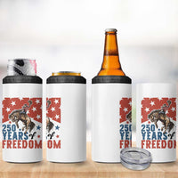 American Rodeo 250th Anniversary 4 in 1 Can Cooler Tumbler Western Cowboy Patriotic Fourth of July