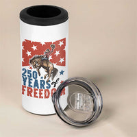 American Rodeo 250th Anniversary 4 in 1 Can Cooler Tumbler Western Cowboy Patriotic Fourth of July