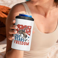American Rodeo 250th Anniversary 4 in 1 Can Cooler Tumbler Western Cowboy Patriotic Fourth of July