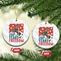 American Rodeo 250th Anniversary Ceramic Ornament Western Cowboy Patriotic Fourth of July
