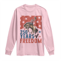 American Rodeo 250th Anniversary Long Sleeve Shirt Western Cowboy Patriotic Fourth of July
