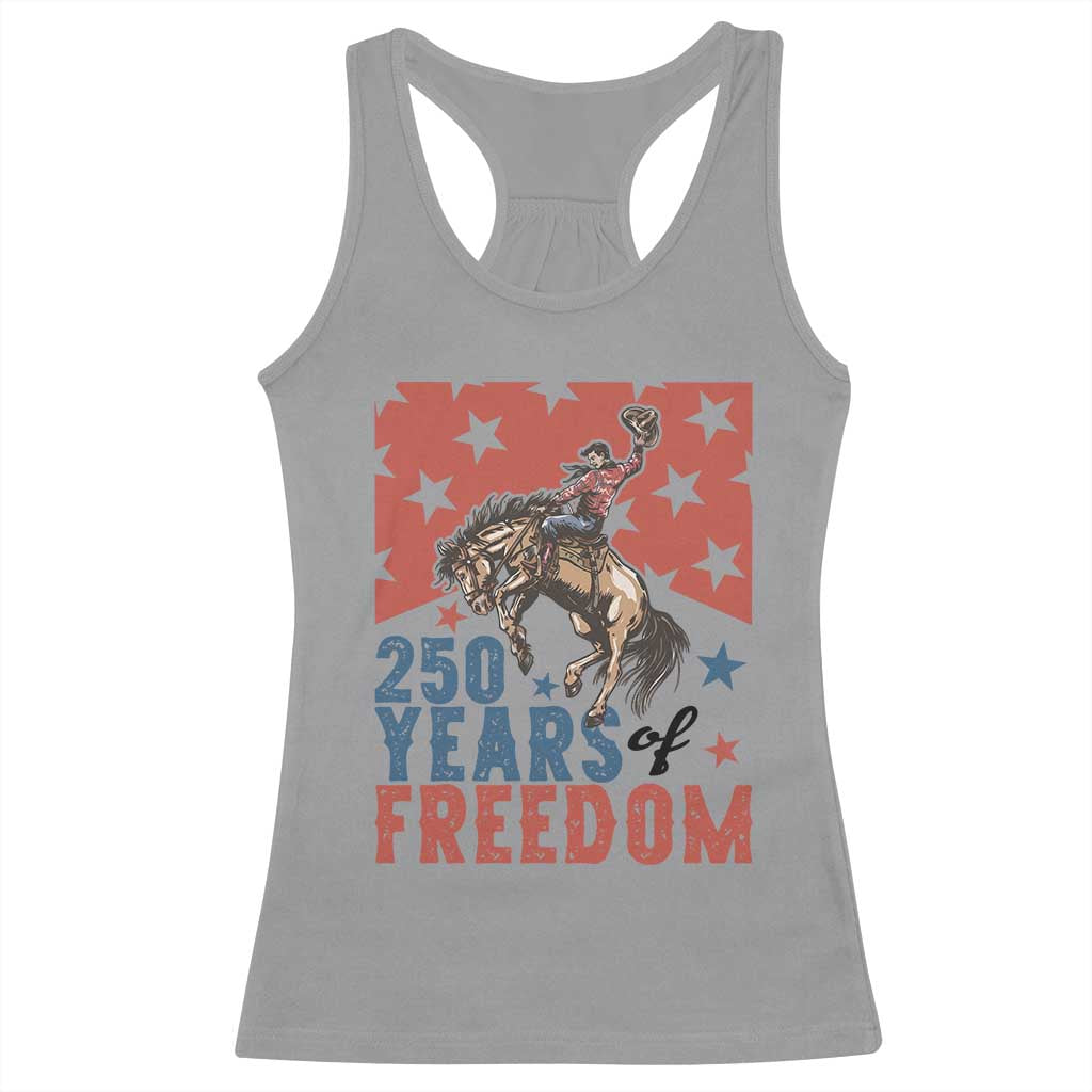 American Rodeo 250th Anniversary Racerback Tank Top Western Cowboy Patriotic Fourth of July