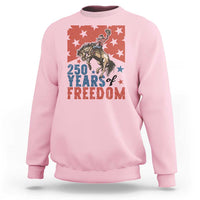 American Rodeo 250th Anniversary Sweatshirt Western Cowboy Patriotic Fourth of July