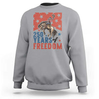 American Rodeo 250th Anniversary Sweatshirt Western Cowboy Patriotic Fourth of July