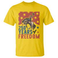 American Rodeo 250th Anniversary T Shirt Western Cowboy Patriotic Fourth of July