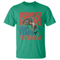 American Rodeo 250th Anniversary T Shirt Western Cowboy Patriotic Fourth of July