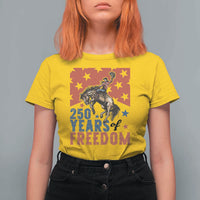 American Rodeo 250th Anniversary T Shirt For Women Western Cowboy Patriotic Fourth of July