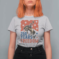 American Rodeo 250th Anniversary T Shirt For Women Western Cowboy Patriotic Fourth of July