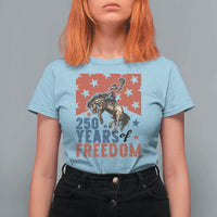 American Rodeo 250th Anniversary T Shirt For Women Western Cowboy Patriotic Fourth of July
