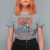 American Rodeo 250th Anniversary T Shirt For Women Western Cowboy Patriotic Fourth of July