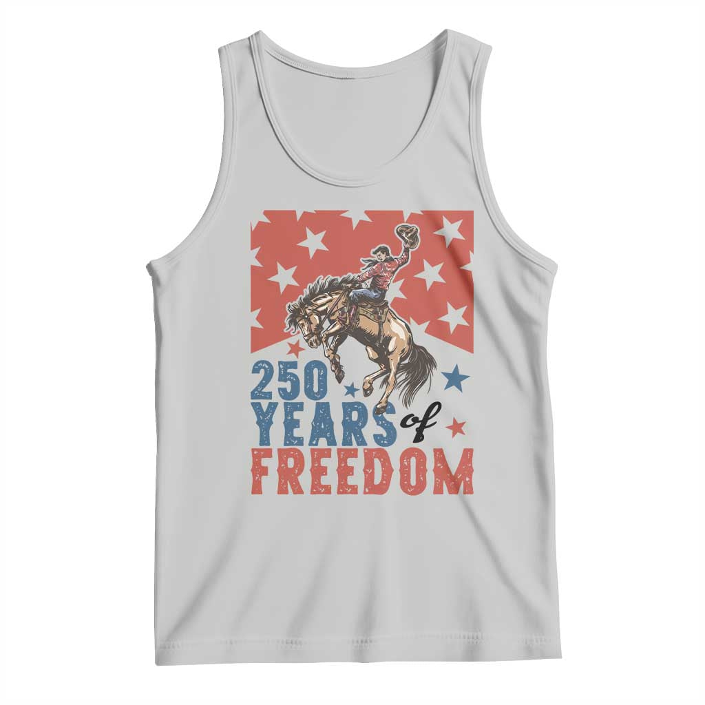 American Rodeo 250th Anniversary Tank Top Western Cowboy Patriotic Fourth of July