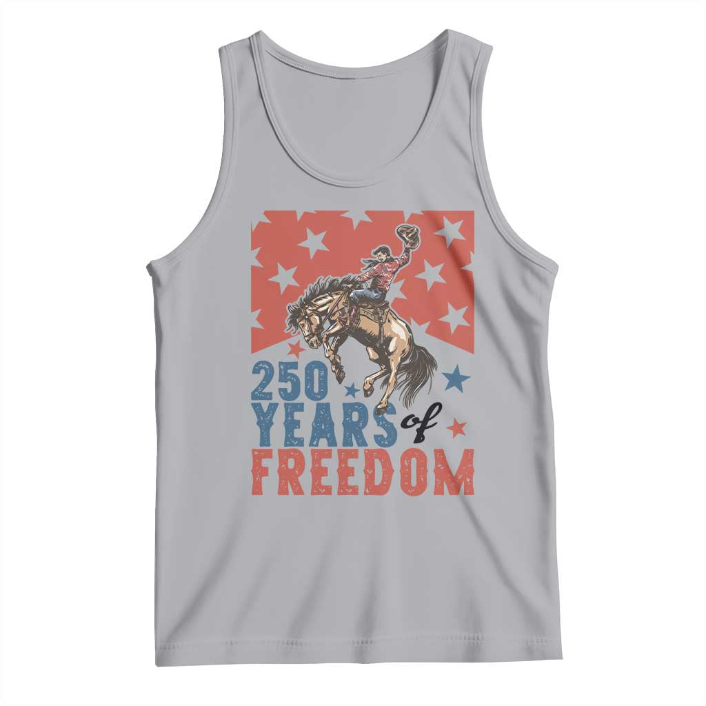 American Rodeo 250th Anniversary Tank Top Western Cowboy Patriotic Fourth of July