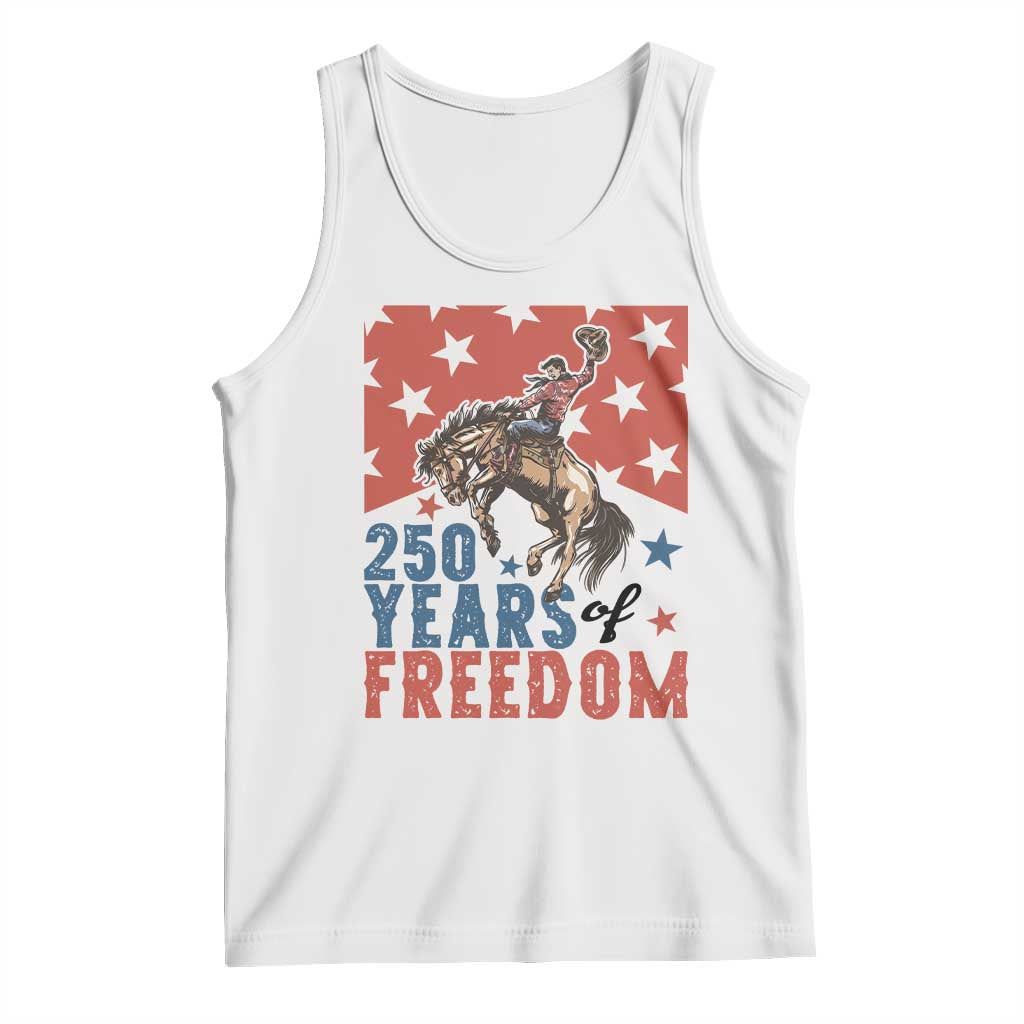 American Rodeo 250th Anniversary Tank Top Western Cowboy Patriotic Fourth of July