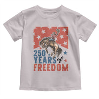 American Rodeo 250th Anniversary Toddler T Shirt Western Cowboy Patriotic Fourth of July