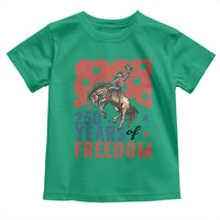 American Rodeo 250th Anniversary Toddler T Shirt Western Cowboy Patriotic Fourth of July