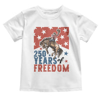 American Rodeo 250th Anniversary Toddler T Shirt Western Cowboy Patriotic Fourth of July