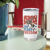 American Rodeo 250th Anniversary Tumbler Cup Western Cowboy Patriotic Fourth of July