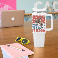 American Rodeo 250th Anniversary Tumbler With Handle Western Cowboy Patriotic Fourth of July