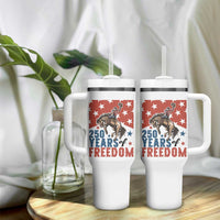 American Rodeo 250th Anniversary Tumbler With Handle Western Cowboy Patriotic Fourth of July