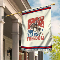 American Rodeo 250th Anniversary Patriotic Garden Flag Western Cowboy Patriotic Fourth of July