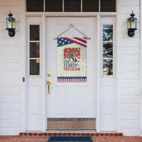 American Rodeo 250th Anniversary Patriotic Garden Flag Western Cowboy Patriotic Fourth of July