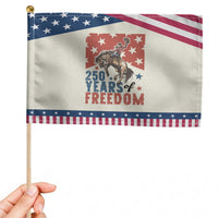 American Rodeo 250th Anniversary Patriotic Handheld Flag Western Cowboy 4th of July