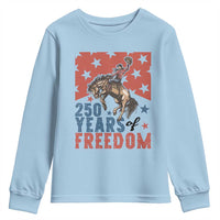 American Rodeo 250th Anniversary Youth Sweatshirt Western Cowboy Patriotic Fourth of July