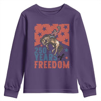 American Rodeo 250th Anniversary Youth Sweatshirt Western Cowboy Patriotic Fourth of July